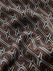 Brown EDIT Geometric Slim Fit Suit: Trousers - Image 7 of 8