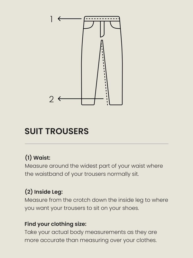 Brown EDIT Geometric Slim Fit Suit: Trousers - Image 8 of 8