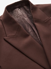 Burgundy Red EDIT Relaxed Fit Double Breasted Suit Jacket - Image 7 of 11