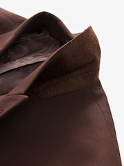 Burgundy Red EDIT Relaxed Fit Double Breasted Suit Jacket - Image 9 of 11