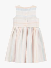 Trotters London Pastel Rainbow Stripe Sofia Dress - Image 3 of 4