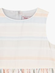 Trotters London Pastel Rainbow Stripe Sofia Dress - Image 4 of 4