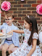 Trotters London White Cake Party Cotton Dress - Image 3 of 6
