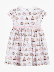 Trotters London White Cake Party Cotton Dress - Image 5 of 6