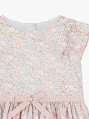 Trotters London Pink Liberty Michelle Frill Sleeve Cotton Dress - Image 5 of 5