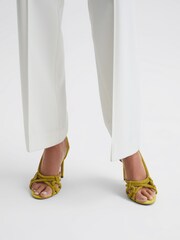 Reiss Yellow Eryn Embellished Heeled Sandals - Image 2 of 6