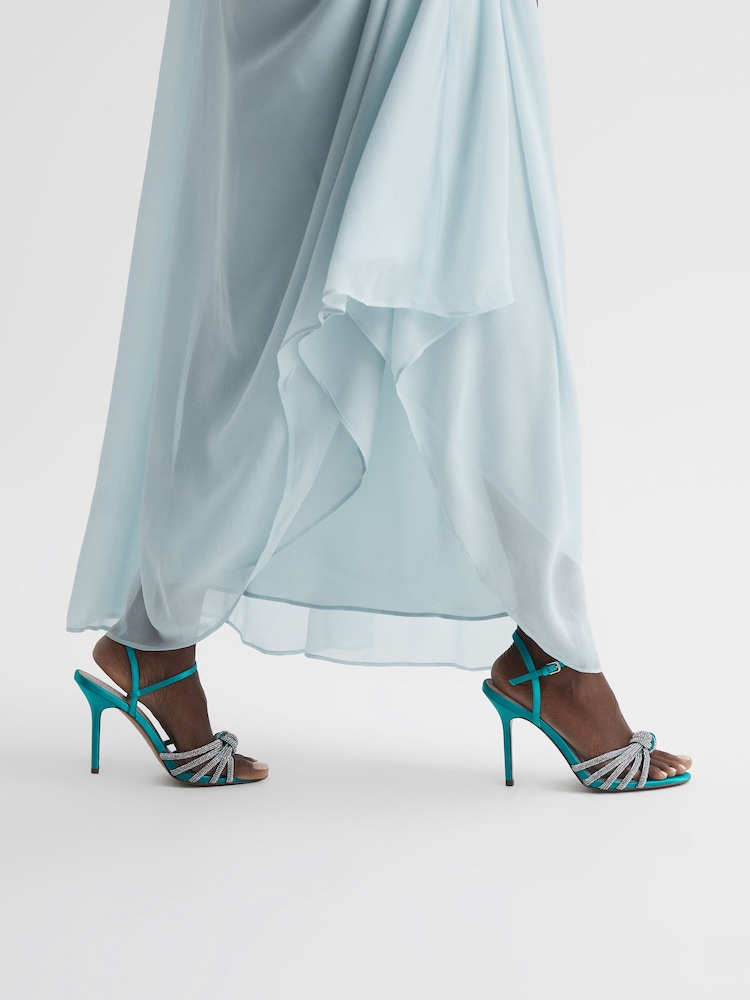 Azul - Sandalias de tacón con adornos Estel de Reiss - Imagen 2 de 5 Azul - Sandalias de tacón con adornos Estel de Reiss - Imagen 2 de 5