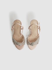 Nude - Sandalias de tacón con adornos Estel de Reiss - Imagen 3 de 6