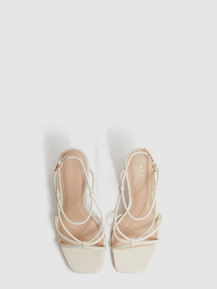Reiss Off White Daisey Strappy Wedge Heels - Image 3 of 5