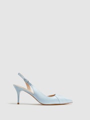 Reiss Blue Cecily Pointed Court Shoes - Image 1 of 6