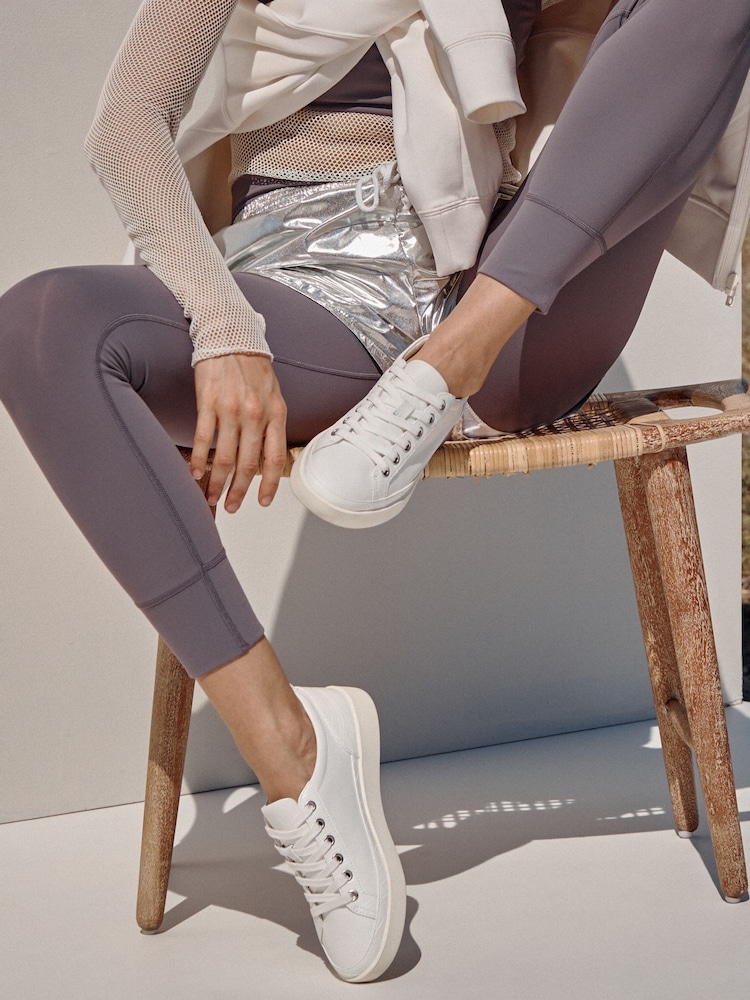 Vionic Winny Nubuck Leather Lace Up Trainers - Image 2 of 8