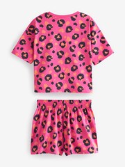Turquoise/Pink/Lilac Short Pyjamas 3 Pack (3-16yrs) - Image 2 of 4