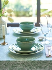 Nina Campbell 12 Piece Green Meadow Dinner Set - Image 2 of 5