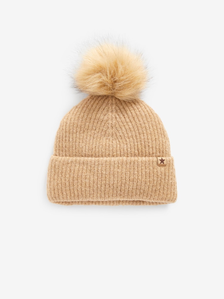 Camel Natural Hat, Gloves And Scarf Set (3-16yrs) - Image 2 of 5