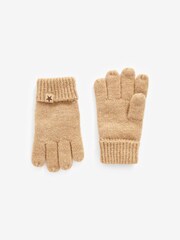 Camel Natural Hat, Gloves And Scarf Set (3-16yrs) - Image 3 of 5