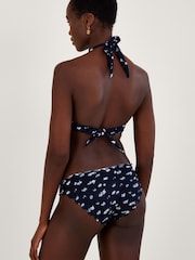 Monsoon Blue Batik Print Scallop Bikini Bottoms with Recycled Polyester - Image 2 of 4