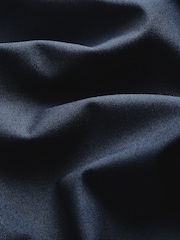 Navy Blue Slim Fit Stretch Oxford Long Sleeve Shirt - Image 6 of 6