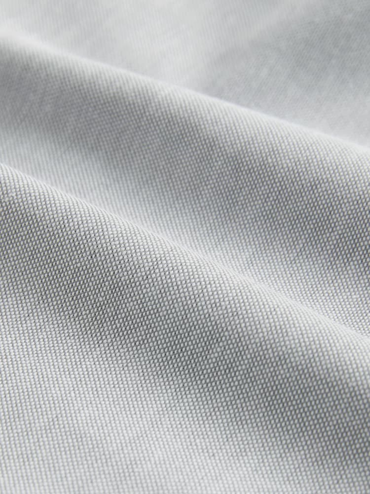Light Grey Stretch Oxford Long Sleeve Shirt - Image 8 of 8