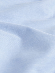 Light Blue Slim Fit Stretch Oxford Short Sleeve Shirt - Image 7 of 7