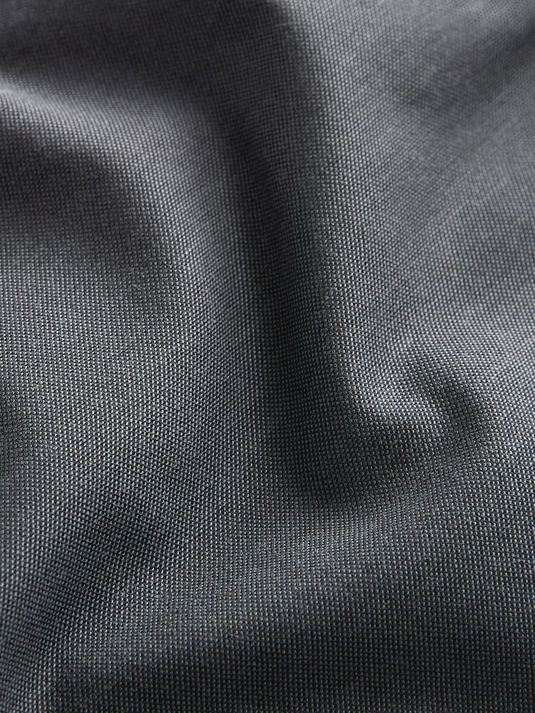 Charcoal Grey Slim Fit Stretch Oxford Long Sleeve Shirt - Image 7 of 7