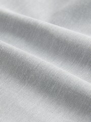 Light Grey Slim Fit Stretch Oxford Short Sleeve Shirt - Image 8 of 8