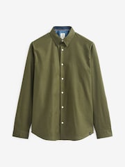 Green Stretch Oxford Long Sleeve Shirt - Image 5 of 7