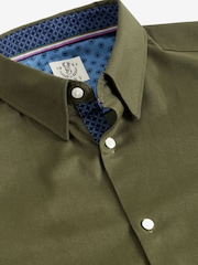 Green Stretch Oxford Long Sleeve Shirt - Image 6 of 7