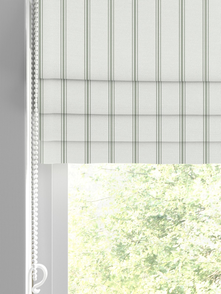 Laura Ashley Green 100% Cotton Farnworth Made to Measure Roman Blinds - Image 2 of 6