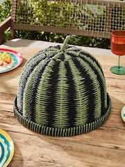 Green Woven Watermelon Food Cover - Image 3 of 5