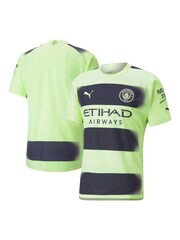 Puma green Manchester City Third Authentic Football Shirt 2022-23 - Image 1 of 3
