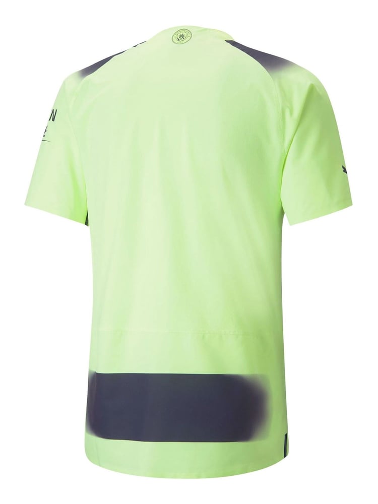 Puma green Manchester City Third Authentic Football Shirt 2022-23 - Image 3 of 3