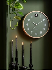 Karlsson Green Cuckoo Birch Wall Clock - Image 2 of 2