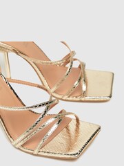 Schuh Gold Sadie Strappy Sandals - Image 2 of 3