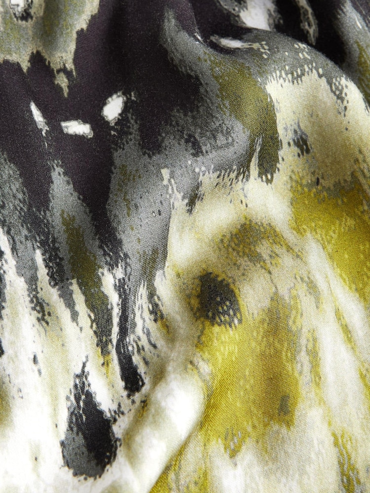 Green/Black Tie Dye Embroidered Wide Leg Jumpsuit - Image 9 of 9