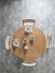 Light Natural Conway Oak Veneer Dining Table - Image 2 of 5