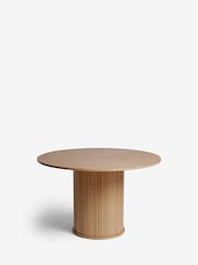 Light Natural Conway Oak Veneer Dining Table - Image 3 of 5