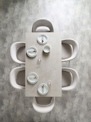 Natural Ceramic Astoria Ceramic 6 Seater Dining Table - Image 3 of 6
