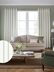 Laura Ashley Fresh Green 100% Cotton Farnworth Made to Measure Curtains - Image 1 of 9