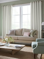 Laura Ashley Fresh Green 100% Cotton Farnworth Made to Measure Curtains - Image 2 of 9