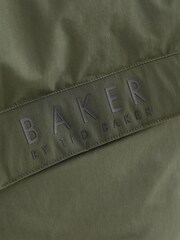 Baker by Ted Baker Khaki Green Shower Resistant Parka Coat - Image 8 of 9