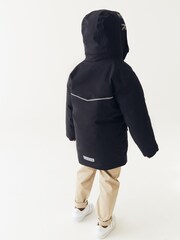 Baker by Ted Baker Navy Waterproof Parka Coat - Image 9 of 13