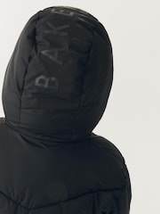 Dolg črn nepremočljiv plašč Baker by Ted Baker - Slika 10 iz 15