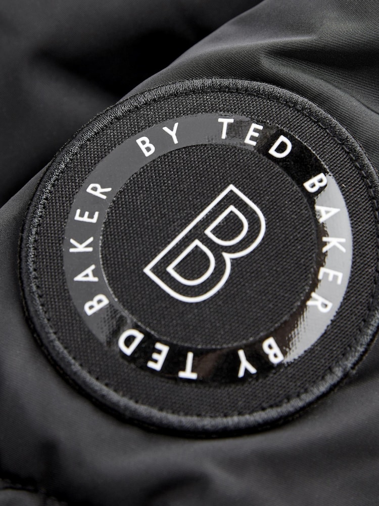 Dolg črn nepremočljiv plašč Baker by Ted Baker - Slika 15 iz 15