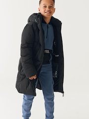 Dolg črn nepremočljiv plašč Baker by Ted Baker - Slika 4 iz 15