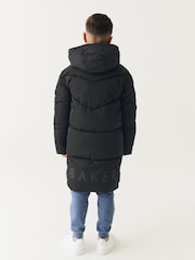 Dolg črn nepremočljiv plašč Baker by Ted Baker - Slika 6 iz 15