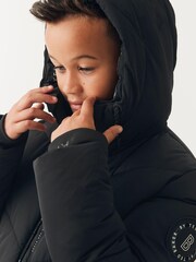Dolg črn nepremočljiv plašč Baker by Ted Baker - Slika 8 iz 15