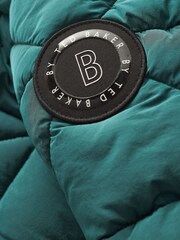 Baker by Ted Baker Shower Resistant Green Padded Coat - Image 10 of 12