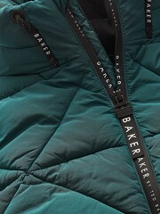 Baker by Ted Baker Shower Resistant Green Padded Coat - Image 11 of 12