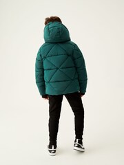 Baker by Ted Baker Shower Resistant Green Padded Coat - Image 2 of 12