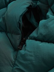 Baker by Ted Baker Shower Resistant Green Padded Coat - Image 9 of 12
